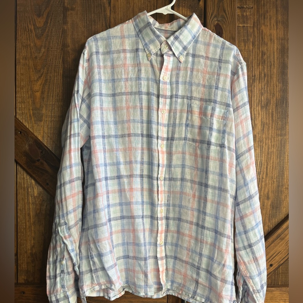 Men’s Peter Millar Linen Button Down